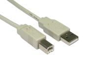 182-8549 RS PRO USB 2.0, Male USB A to Male USB B, 1.8m