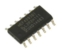 hef4093bt652 Nexperia HEF4093BT,652, Quad 2-Input NANDSchmitt Trigger Logic Gate, 14-Pin SOIC