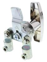 348-7040 Steinbach & Vollman Silver Die Cast Zinc Locking Handle, T-Handle