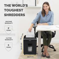 4630701 Fellowes Powershred 10M 19L Mini Cut Shredder Sheet Shreading