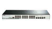 dgs-1510-28pe D-Link 28-Port Gigabit Stackable Smart Managed PoE Switch with 10G Uplinks, Smart 28 Port Smart Switch With PoE EU