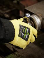 shos377 Showa 451 Yellow Elastane Elastane Work Gloves, Size 9, Nitrile Foam Coating