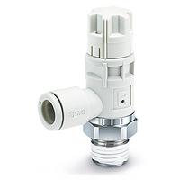 as22r-02-08 SMC AS2 Series Threaded Pneumatic Silencer & Exhaust Restrictor Function Fitting, R 1/4 Inlet Port, 8mm Tube Inlet