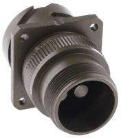 97b-3100a-22-22p Amphenol Limited, 97B, Brass 4 Way Wall Mount MIL Spec Circular Connector Receptacle, Pin Contacts,Shell Size 22,