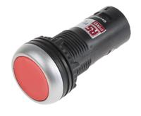145-0609 RS PRO Push Button Complete Unit, Panel Mount, 22mm Cutout, 1 NC, IP65