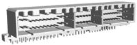 178764-1 TE Connectivity, MULTILOCK 040/070 Female Connector Housing, 64 Way, 2 Row Right Angle