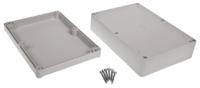 186-2261 RS PRO Grey ABS Enclosure, IP65, IK09, Grey Lid, 176.8 x 125.95 x 56.65mm