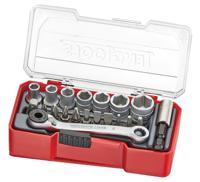 tj1420 Teng Tools 20-Piece Metric 1/4 in Standard Socket/Bit Set with Ratchet