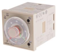 h3cr-f8n-ac24-48dc12-48 Omron H3CR Series DIN Rail Mount Timer Relay, 24 → 48V ac, 2-Contact, 0.05 s → 300 h, DPDT