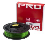 891-9292 RS PRO 1.75mm Translucent Green PET-G 3D Printer Filament, 500g