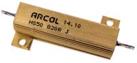 hs50-820r-j Arcol, 820Ω 50W Wire Wound Chassis Mount Resistor HS50 820R J ±5%
