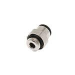 3101-08-21 Legris LF3000 Series Straight Threaded Adaptor, G 1/2 Male to Push In 8 mm, Threaded-to-Tube Connection Style