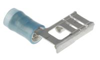 156666-1 TE Connectivity PIDG FASTON .250 Blue Insulated Female Spade Connector, Flag Terminal, 6.35 x 0.81mm Tab Size, 1.2mm²