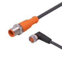 evc226 ifm electronic Male 1 way M12 to Female 1 way M8 Sensor Actuator Cable, 0.6 m