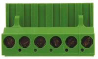 796634-6 TE Connectivity, 5.08mm Pitch, 6 Way, Pluggable Terminal Block, Plug, Cable Mount, Screw Down Termination,