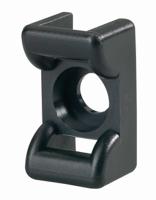 151-24660-kr6g5-pa66w-bk HellermannTyton Black Cable Tie Mount 12 mm x 18mm, 6mm Max. Cable Tie Width