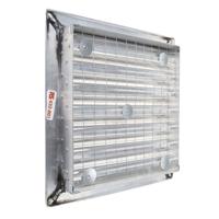 432-801 RS PRO Silver Aluminium Louvre, Parallel Slat, 351 x 351mm