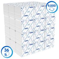 8042 SCOTT 36 Packs of rolls of 9000 Sheets Toilet Roll, 2 ply