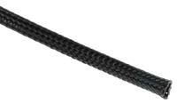 170-10500-hegp05-pet-bk HellermannTyton Expandable Braided PET Black Cable Sleeve, 5mm Diameter, 5m Length, Helagaine HEGP Series
