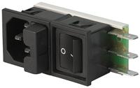 6424025325 Schurter C14 Snap-In IEC Connector Male, 10A, 125 V, 250 V, Fuse Size 5 x 20mm