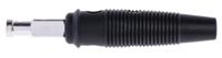 930061100 Hirschmann Test & Measurement Black Male Banana Plug, 4 mm Connector, Solder Termination, 30A, 30 V ac, 60V dc, Nickel