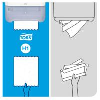 551000 Tork Plastic White Wall Mounting Paper Towel Dispenser, 203mm x 372mm x 337mm