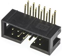 t821112a1r100ceu Amphenol Communications Solutions T821 Series Right Angle Through Hole PCB Header, 12 Contact(s), 2.54mm Pitch, 2