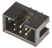 t821106a1s100ceu Amphenol Communications Solutions T821 Series Straight Through Hole PCB Header, 6 Contact(s), 2.54 mm Pitch, 2 Row,