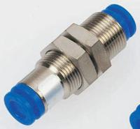 kce12-00 SMC KC Series Bulkhead Tube-to-Tube Adaptor, Push In 12 mm to Push In 12 mm, Tube-to-Tube Connection Style