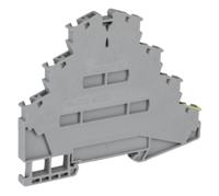 3038338 Phoenix Contact  ST 4-PE/3L Series Grey, Quadruple-Level, Spring Clamp Termination