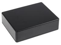 1591gbk Hammond 1591 Series Black Flame Retardant ABS Enclosure, IP54, Black Lid, 121 x 94 x 34mm