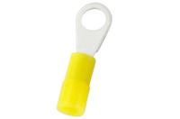 270-7479 RS PRO Insulated Crimp Ring Terminal, M3 Stud Size, 0.2mm² to 0.5mm² Wire Size, Yellow