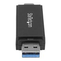 sdmsdrwu3ac StarTech.com 2 port USB 3.1 External Card Reader Writer for MicroSD, SD Memory Cards