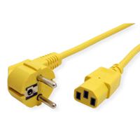 19081011-25 Roline Straight CEE 7/7 Plug to Straight IEC C13 Socket Power Cable, 1.8m