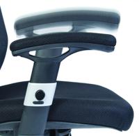 221-6337 RS PRO Black Fabric Executive Chair, 150kg Weight Capacity