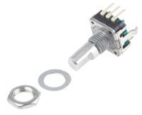 pec11r-4015f-s0024 Bourns 24 Pulse Incremental Mechanical Rotary Encoder with a 6 mm Flat Shaft (Not Indexed), Through Hole