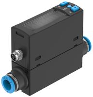 sfah-200u-q8s-pnlk-pnvba-m8 Festo SFAH Series Flow Sensor for Air, 4 l/min Min, 200 L/min Max
