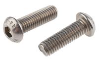 232-8350 RS PRO Stainless Steel Hex Socket Button Screw, ISO 7380, M8 x 25mm