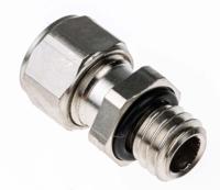 a100006030 SES Sterling A1 Series Metallic Nickel Plated Brass Cable Gland, M6 Thread, 2.5mm min., 3mm max., IP68, IP69K