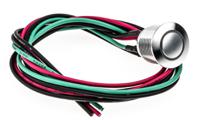 175-9549 RS PRO Illuminated Push Button Switch, Momentary, Panel Mount, 16mm Cutout, SPST, Green LED, 36V dc, IP67
