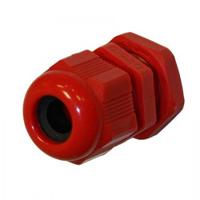 ngm12-red HellermannTyton NGM Series Red Nylon Cable Gland, M12 Thread, 3mm min., 6.5mm max., IP68