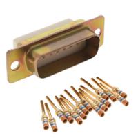 m243084-2f Amphenol India M24308 15 Way Panel Mount D-sub Connector Plug, 2.77mm Pitch, with 4-40 Screw Locks