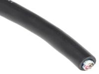45383-bk005 Alpha Wire Xtra-Guard 4 Performance Cable Control Cable, 3 Cores, 0.81 mm² 18 AWG, Screened, 30 m, Black Thermoplastic