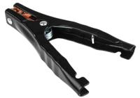 bu-x15400-0 Mueller Electric Crocodile Clip, Copper Contact, 200A, Black