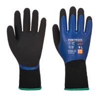 ap01b8rxl Portwest Black, Blue Latex, Brushed Acrylic, Elastic, Polyester Glove 65 mm