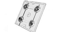 12816 Carclo , Mini Hubble Series 4-Way LED Reflector Sublens
