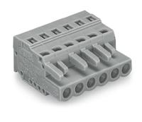 231-106026-000 Wago 231 Series PCB Terminal, 6-Contact, 5mm Pitch, Cable Mount, 1-Row, Cage Clamp Termination