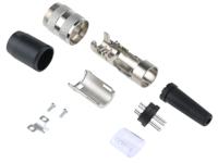 t3300-001-rs Amphenol Industrial, signalmate C091 4 Pole M16 Din Plug, 5.0A, 300 V IP40, Screw On, Cable Mount
