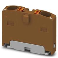 1045935 Phoenix Contact Distribution Block, 2 Way, 2.5mm², 17.5A, 450 V, Brown
