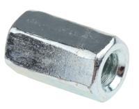 276-544 30mm Bright Zinc Plated Steel Coupling Nut, M10
